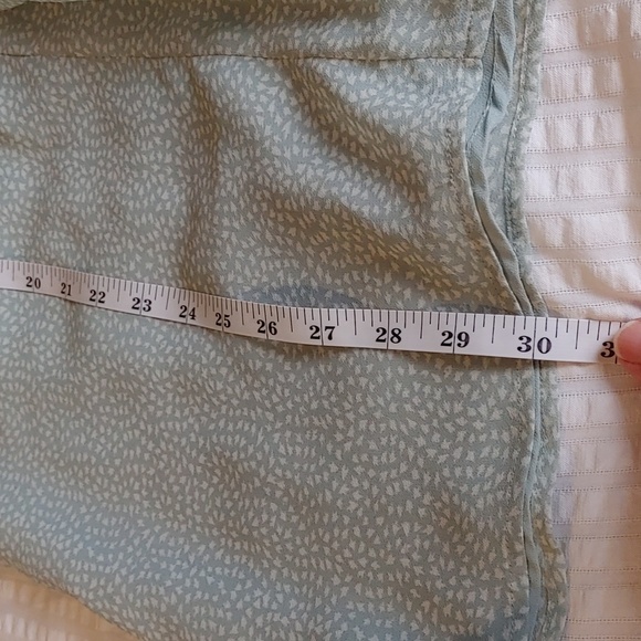 Lightweight Women's Lined Sleeveless Pale Green & White Blouse/Tunic 3X - Picture 8 of 9